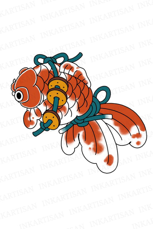 Bound Spirit Koi Temporary Tattoo - INKARTISAN