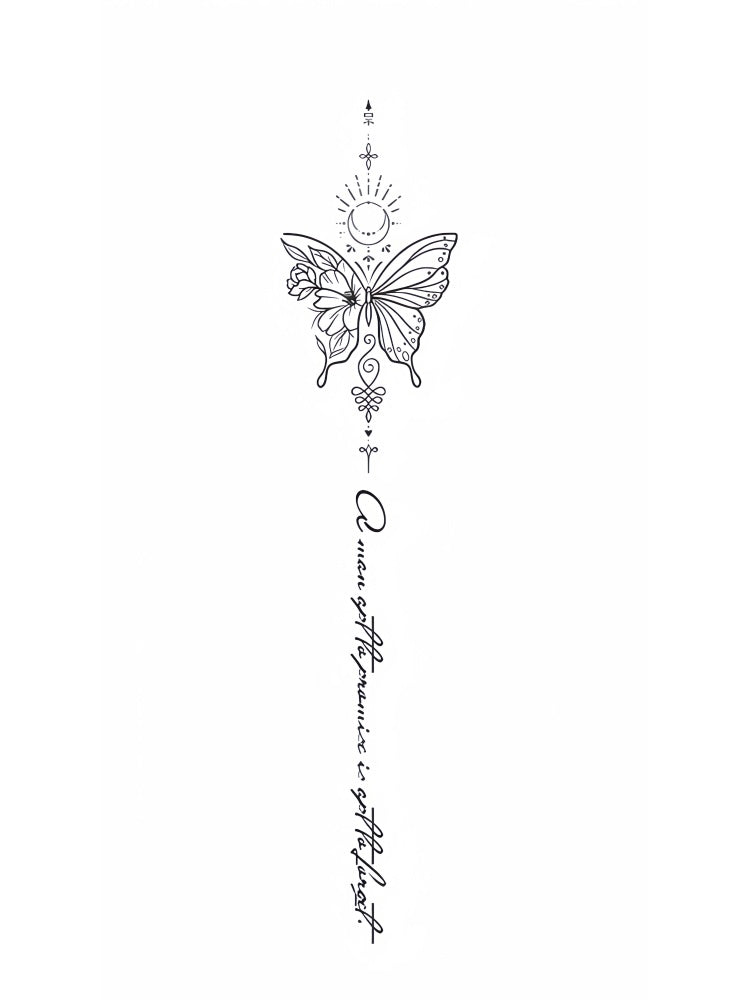 Promise & Forget Butterfly Temporary Tattoos | INKARTISAN