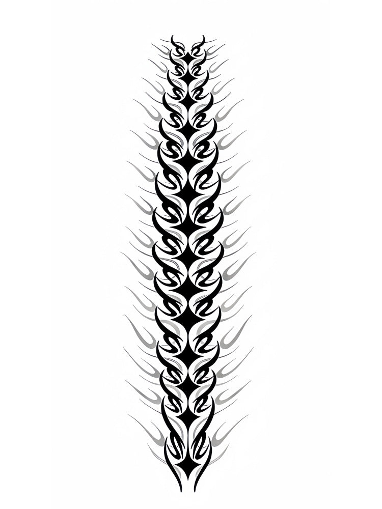 Devil’s Spine Temporary Tattoo - INKARTISAN