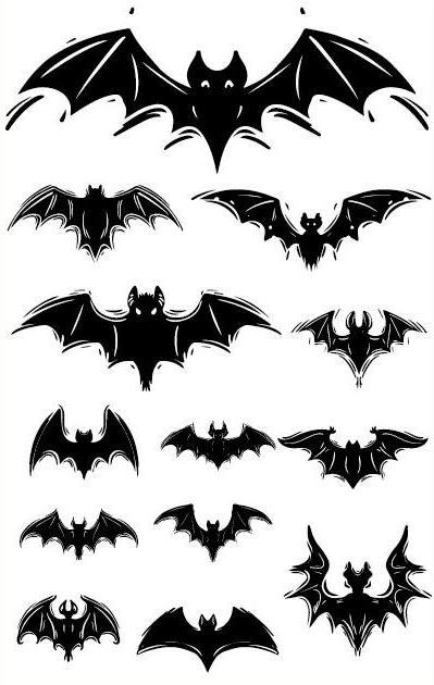 Midnight Winged Bats Temporary Tattoos- INKARTISAN