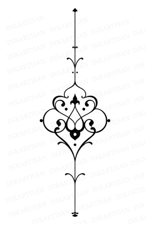 Intricate Arabesque Temporary Tattoo - INKARTISAN