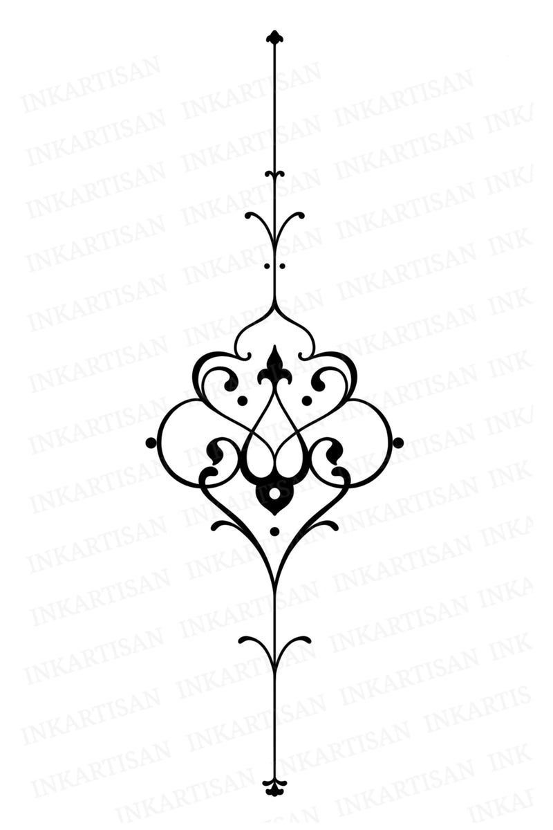 Intricate Arabesque Temporary Tattoo - INKARTISAN