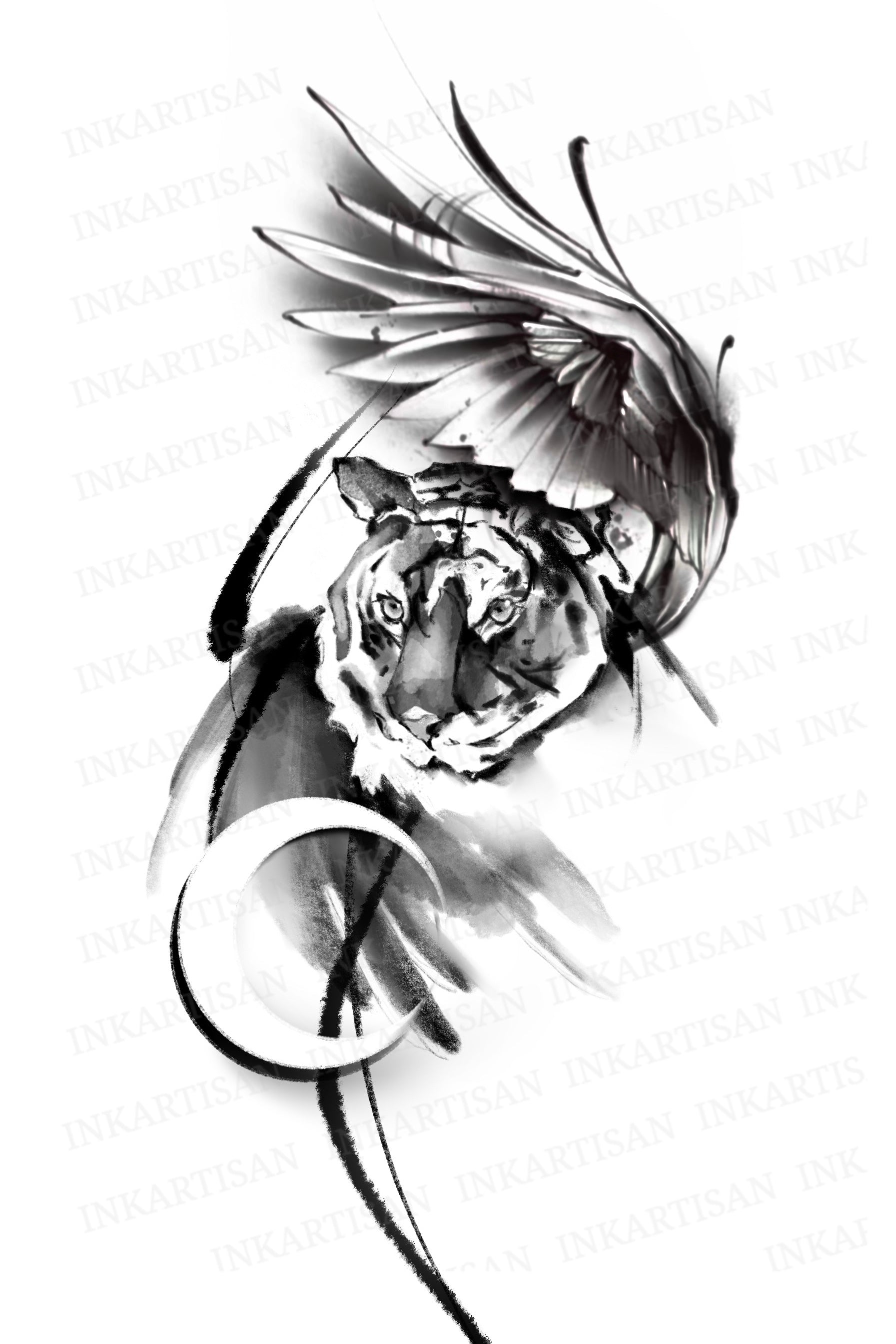 The Winged Majesty Temporary Tattoo - INKARTISAN