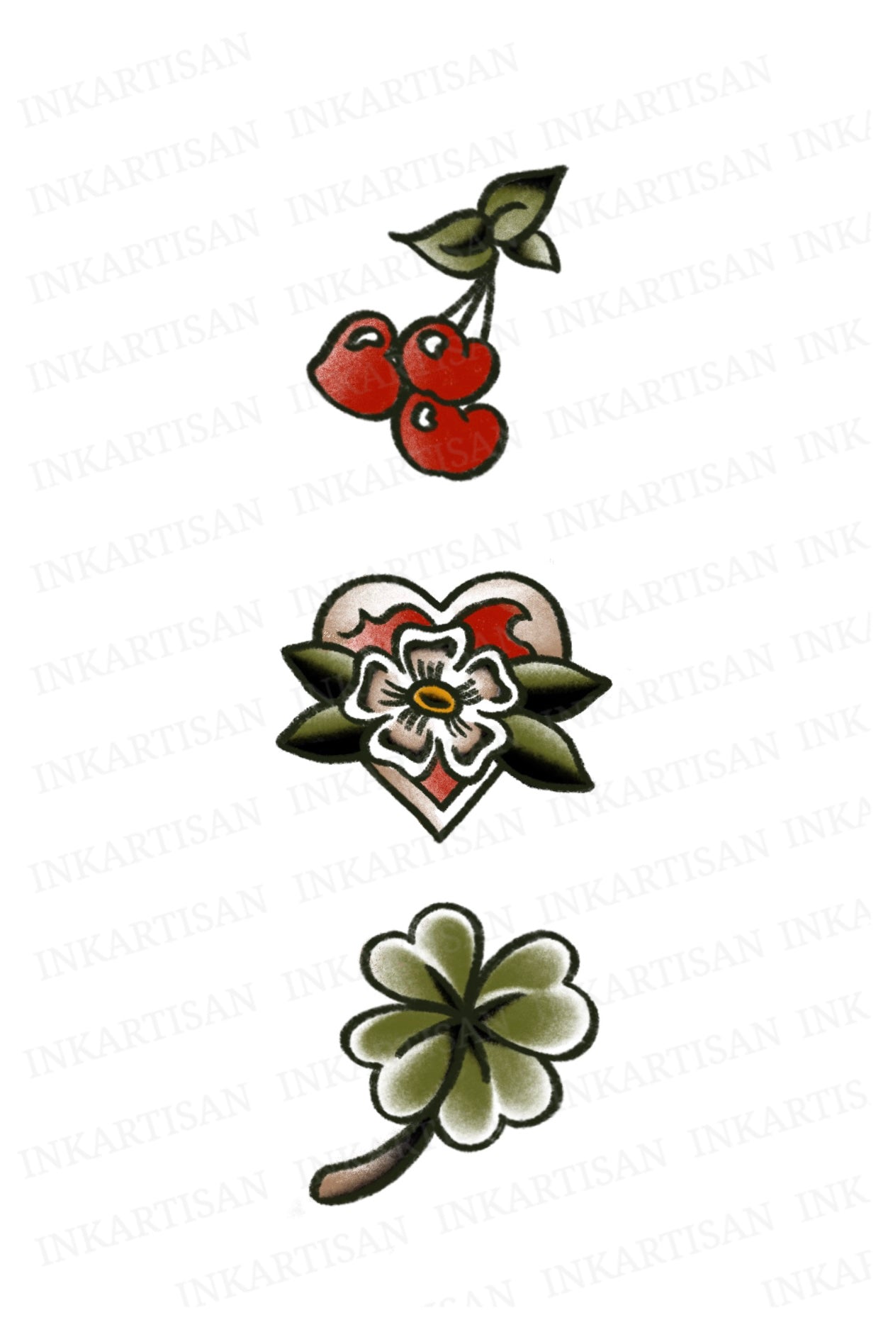 Botanical Fantasy Temporary Tattoo - INKARTISAN