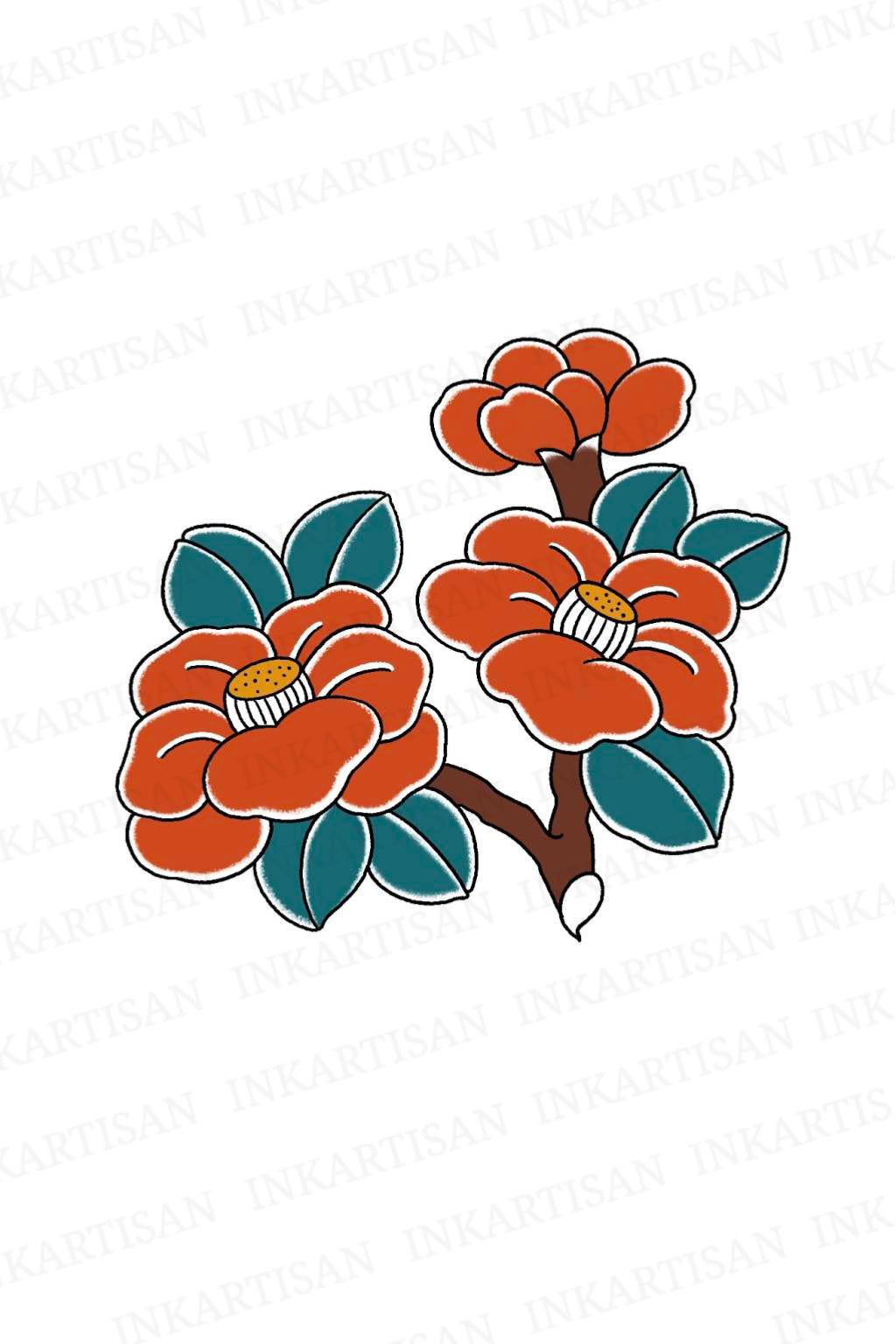 Blossom of Riches Temporary Tattoo - INKARTISAN